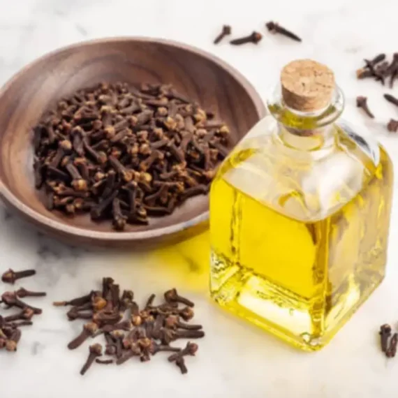 Alt Text: "Clove Essential Oil in Skincare Formulation - A spicy and invigorating ingredient enhancing skincare with a natural, stimulating essence. Organicsbyjumira."